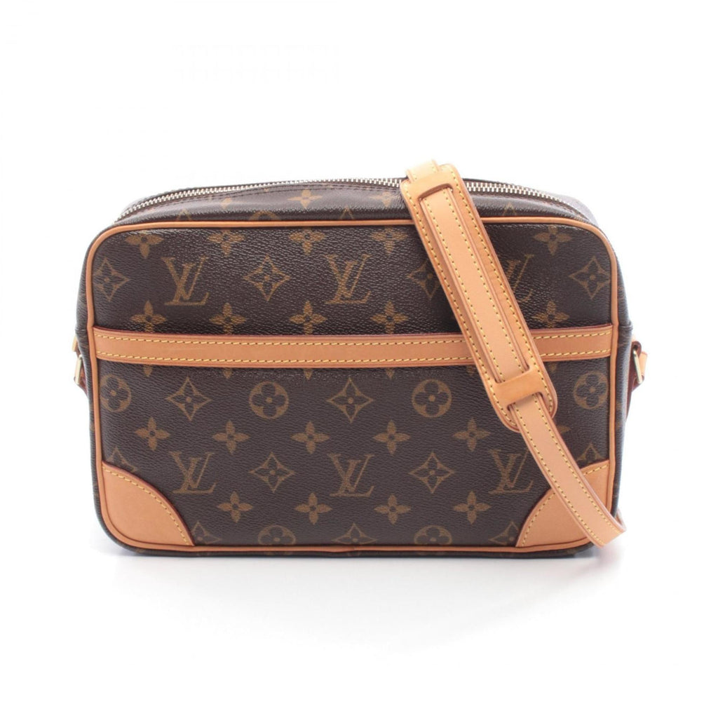 Louis Vuitton Brown Monogram Coated Canvas Leather Handbag Shoulder Bag