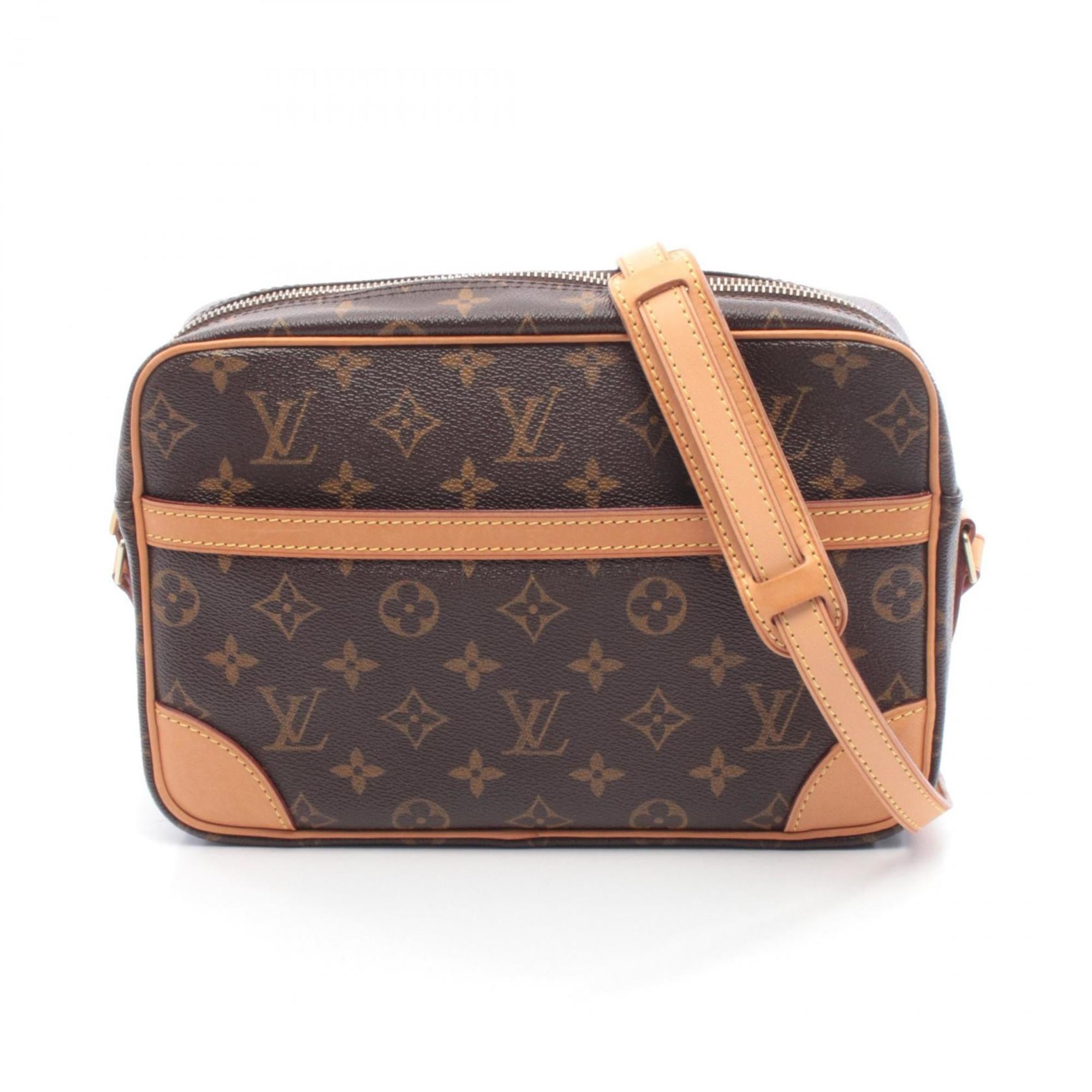 Louis Vuitton Brown Monogram Coated Canvas Leather Handbag Shoulder Bag