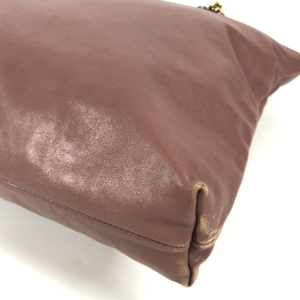 Louis Vuitton Pink Rose Leather Shoulder Bag Tote Bag