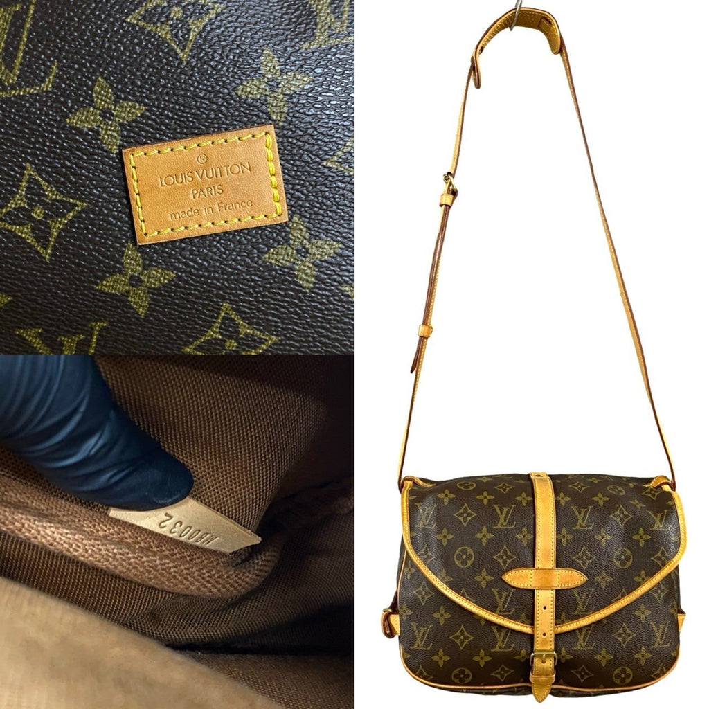 Louis Vuitton Brown Leather Pvc Pochette Shoulder Bag