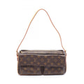 Louis Vuitton Brown Coated Canvas Leather Shoulder Bag