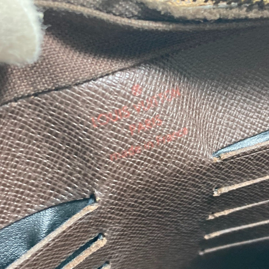 Louis Vuitton Damier Brown Ebene Damier Canvas Pochette