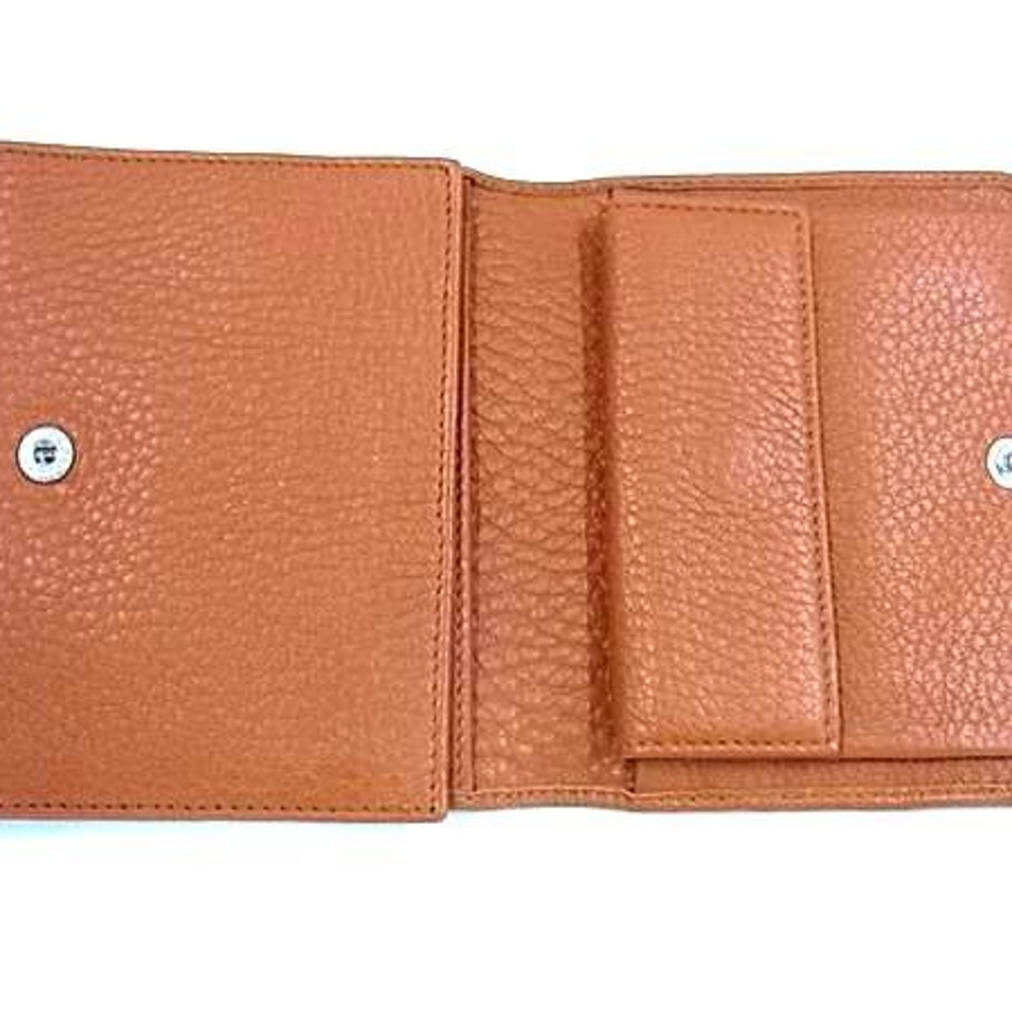 Prada Brown Leather Wallet (Tri-Fold)