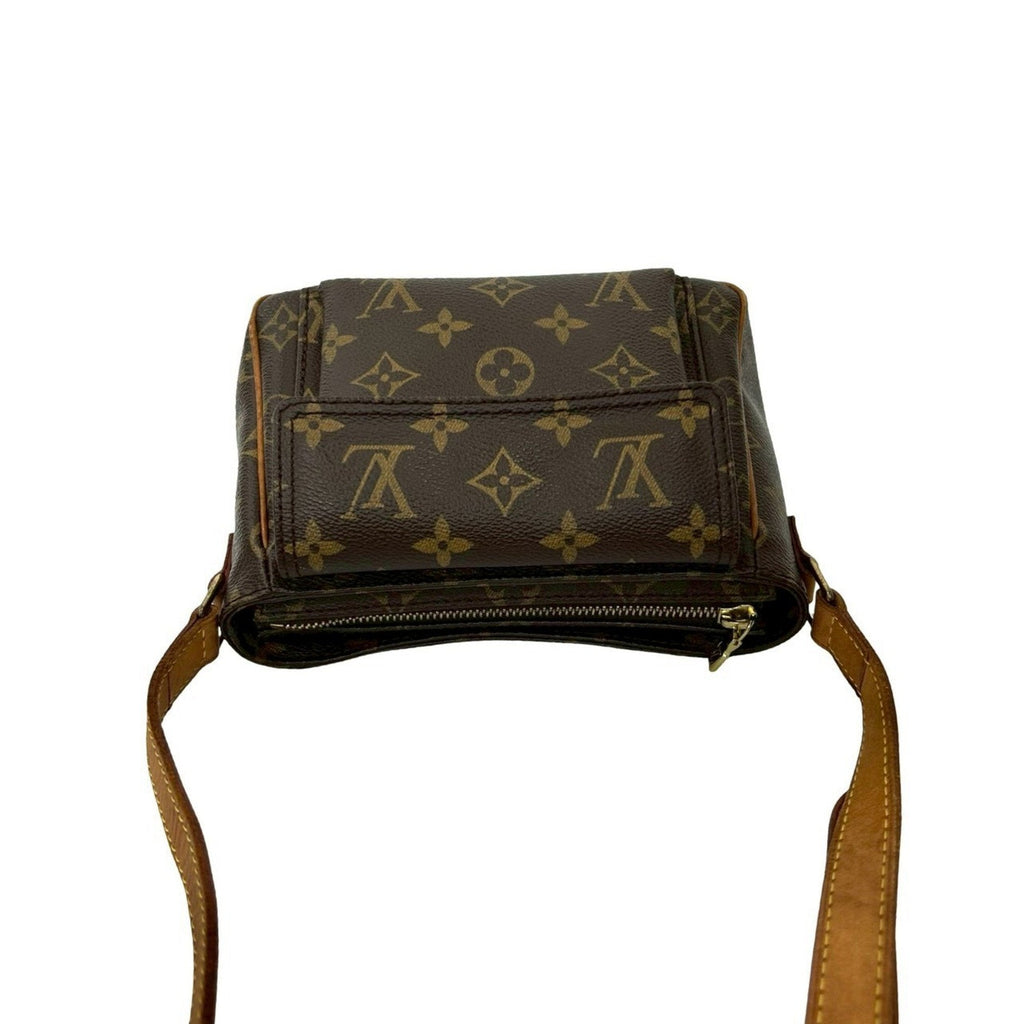 Louis Vuitton Brown Leather Pvc Pochette Shoulder Bag