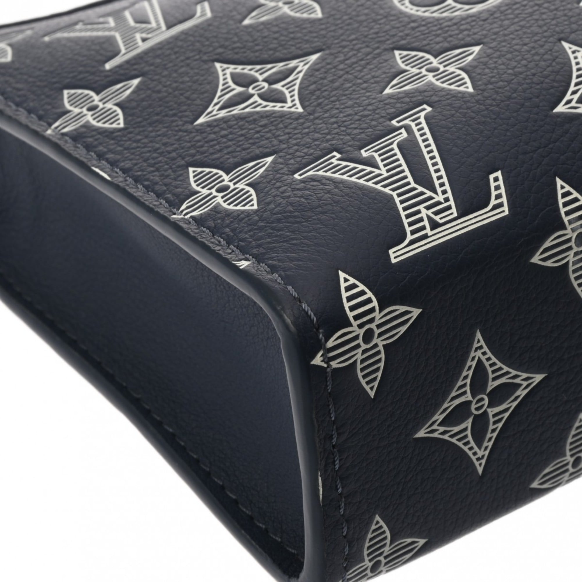 Louis Vuitton Blue Navy Monogram Shadow Pouch Shoulder Bag
