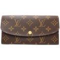 Louis Vuitton Brown Fuchsia Canvas Long Wallet