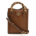 Gucci Brown Leather Tote Bag (Pre-Owned)
