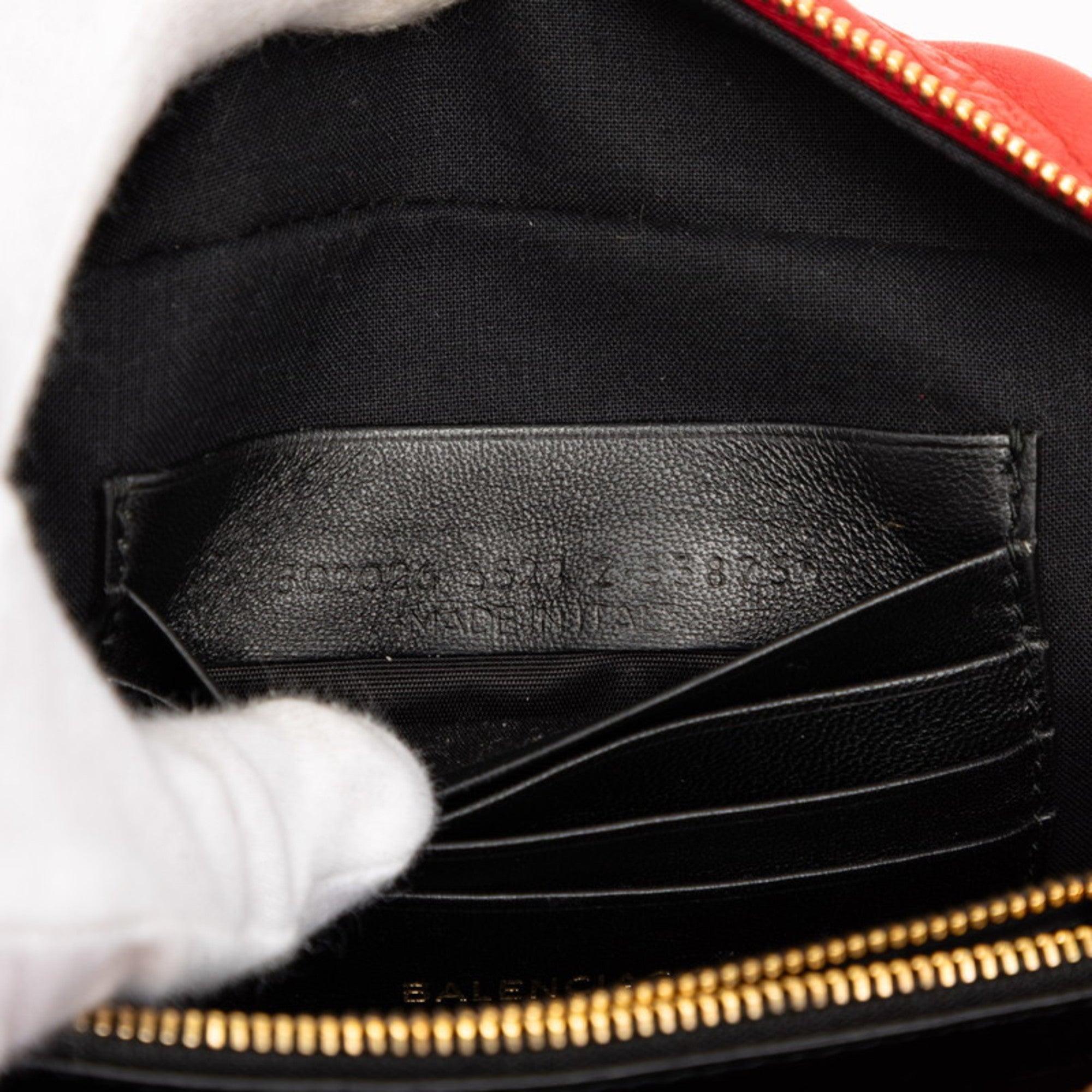 Balenciaga Red Color Leather Shoulder