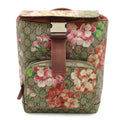 Gucci Gg Blooms Beige Pink Multi-Color Gg Supreme Suede Backpack (Pre-Owned)