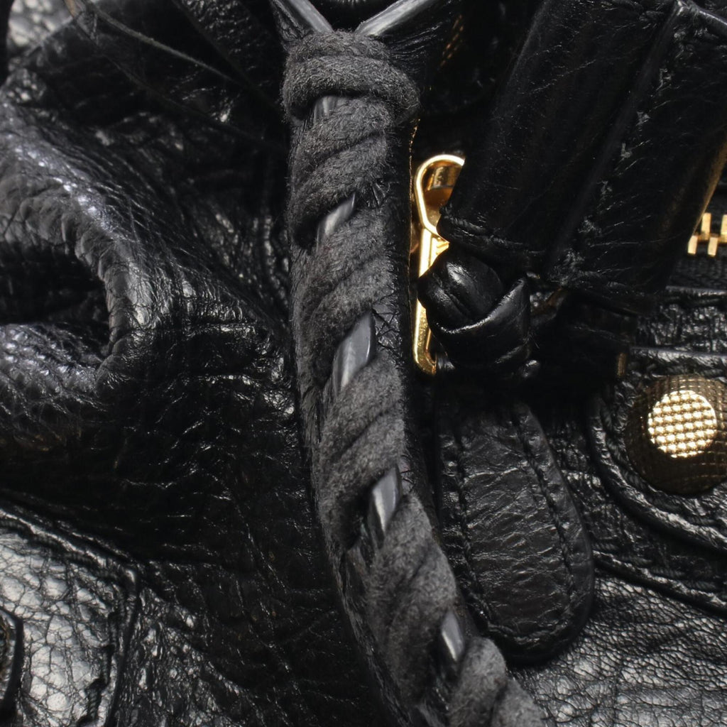 Balenciaga Black Leather Hand