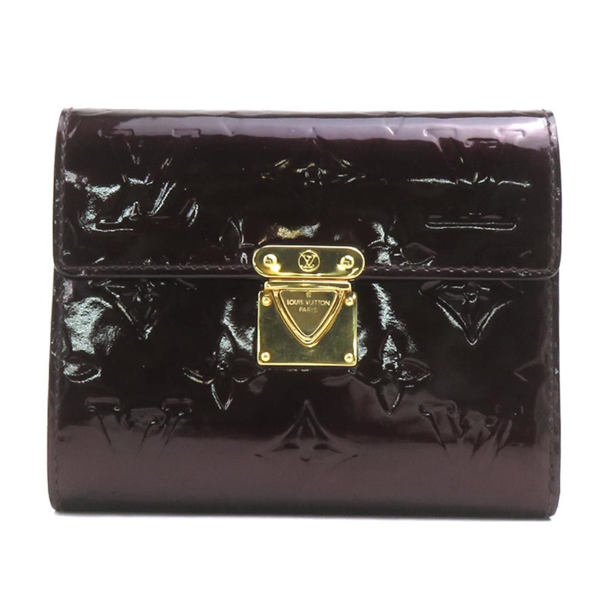 Louis Vuitton Monogram Vernis Amarante Monogram Vernis Wallet (Tri-Fold)