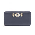 Gucci Black Leather Long Wallet (Bi-Fold) (Pre-Owned)