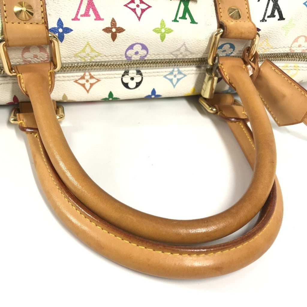 Louis Vuitton Blanc Monogram Multi-Color White Monogram Multicolore Boston Bag Handbag