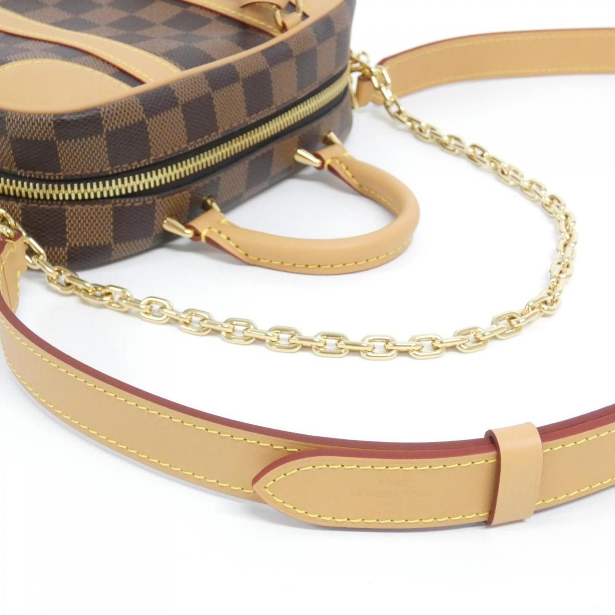 Louis Vuitton Brown Coated Canvas Shoulder Bag