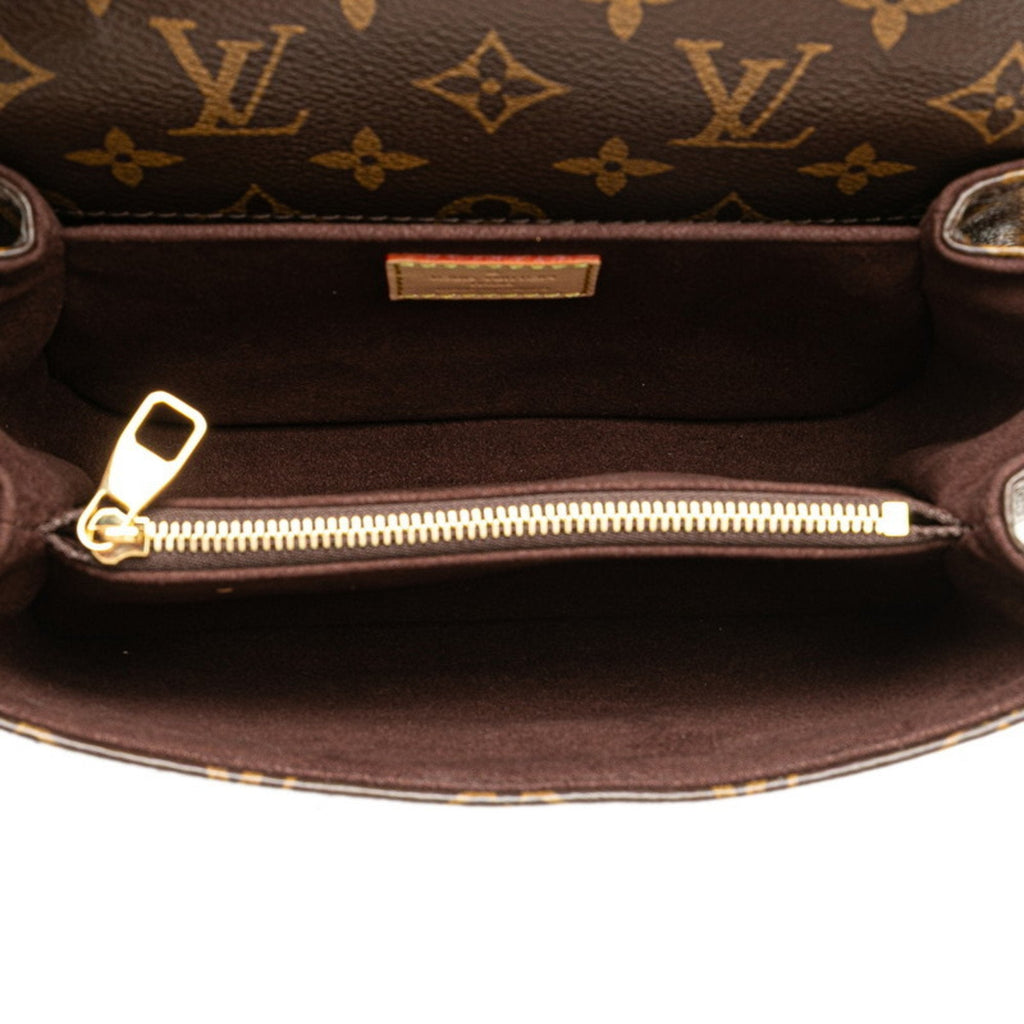 Louis Vuitton Monogram Brown Pvc Leather Handbag Shoulder Bag