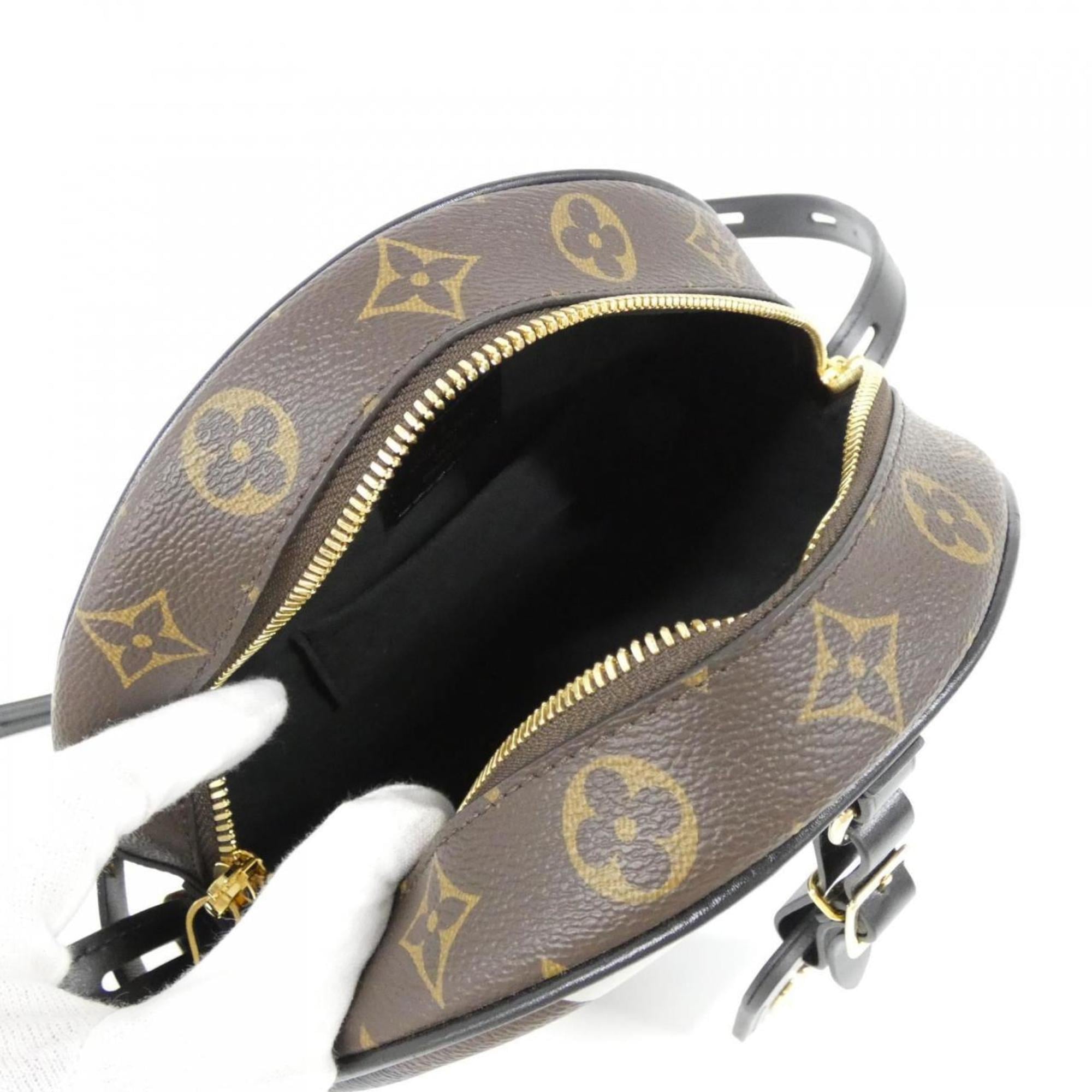 Louis Vuitton Brown Coated Canvas Shoulder Bag