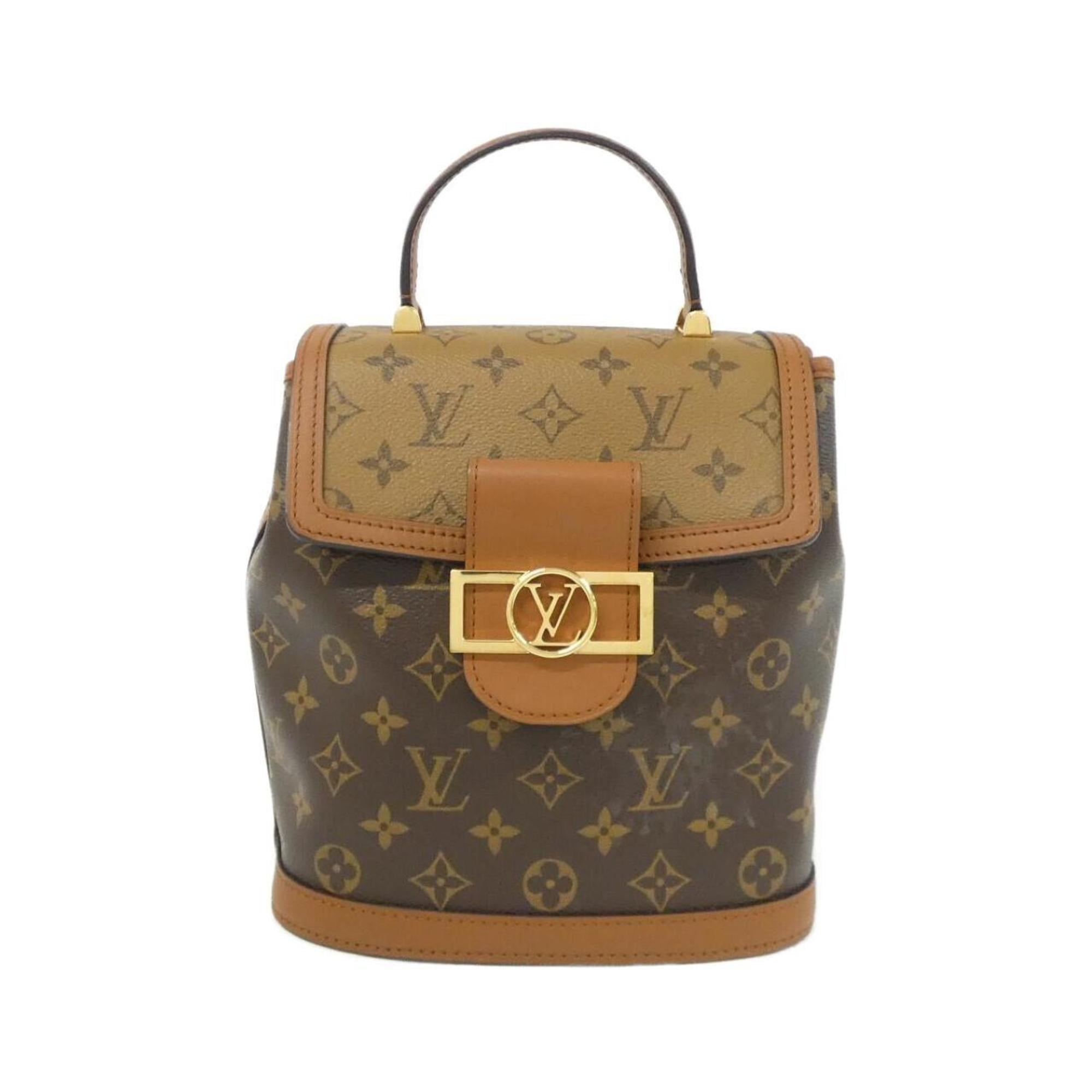 Louis Vuitton Marron Coated Canvas Backpack