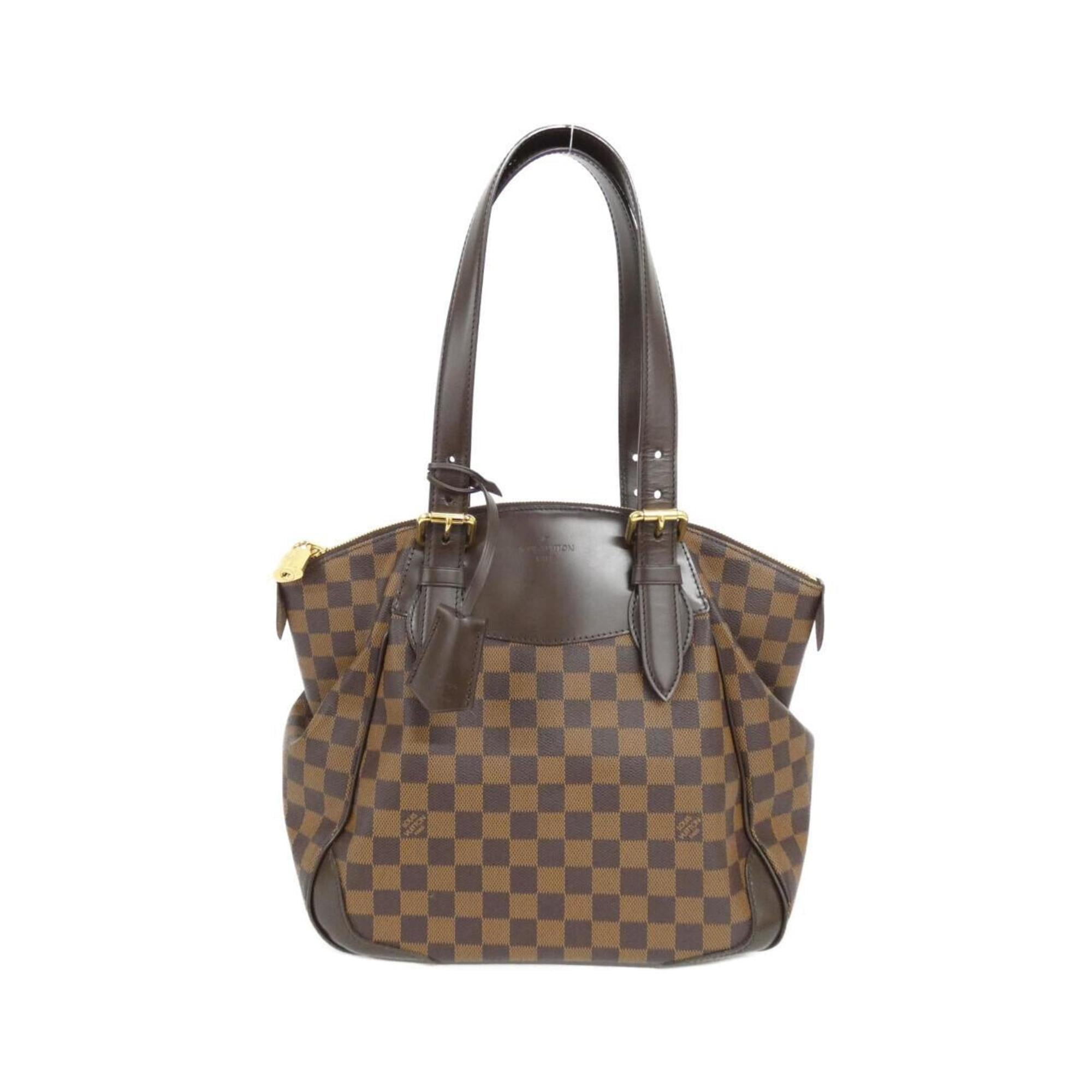Louis Vuitton Brown Coated Canvas Shoulder Bag