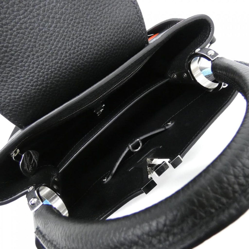Louis Vuitton Black Multi-Color Leather Handbag