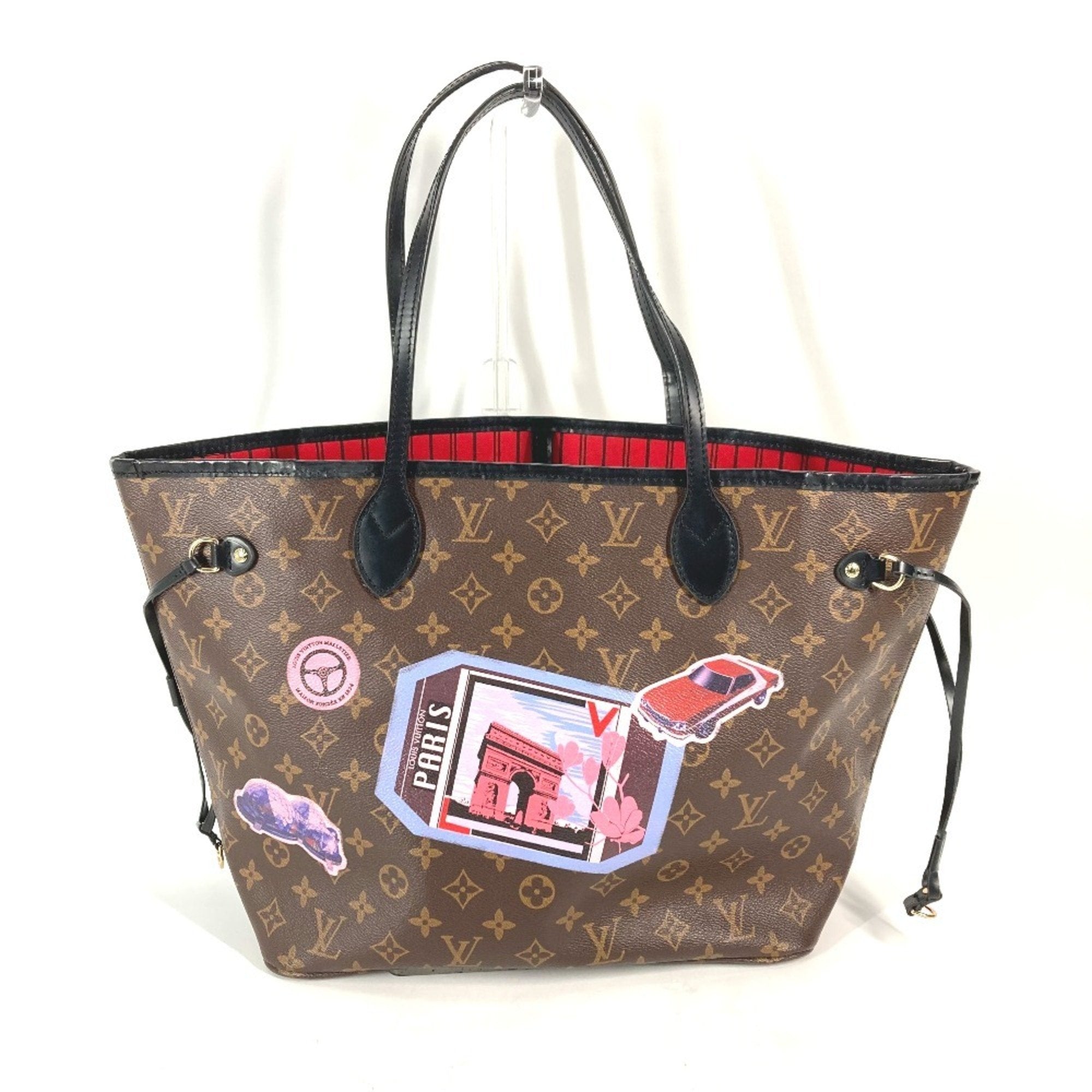 Louis Vuitton Black Brown Monogram Shoulder Bag Tote Bag