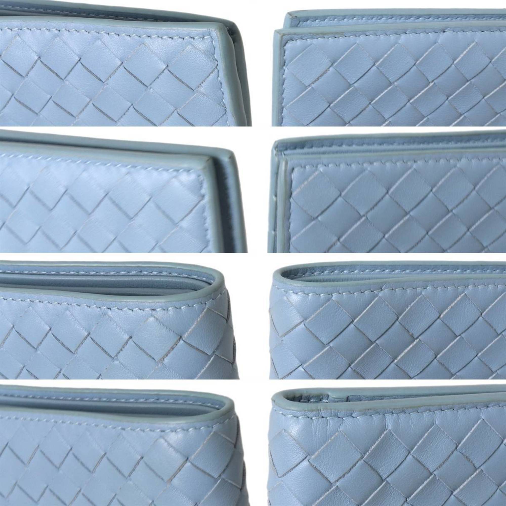 Bottega Veneta Intrecciato Light Blue Wallet (Bi-Fold)