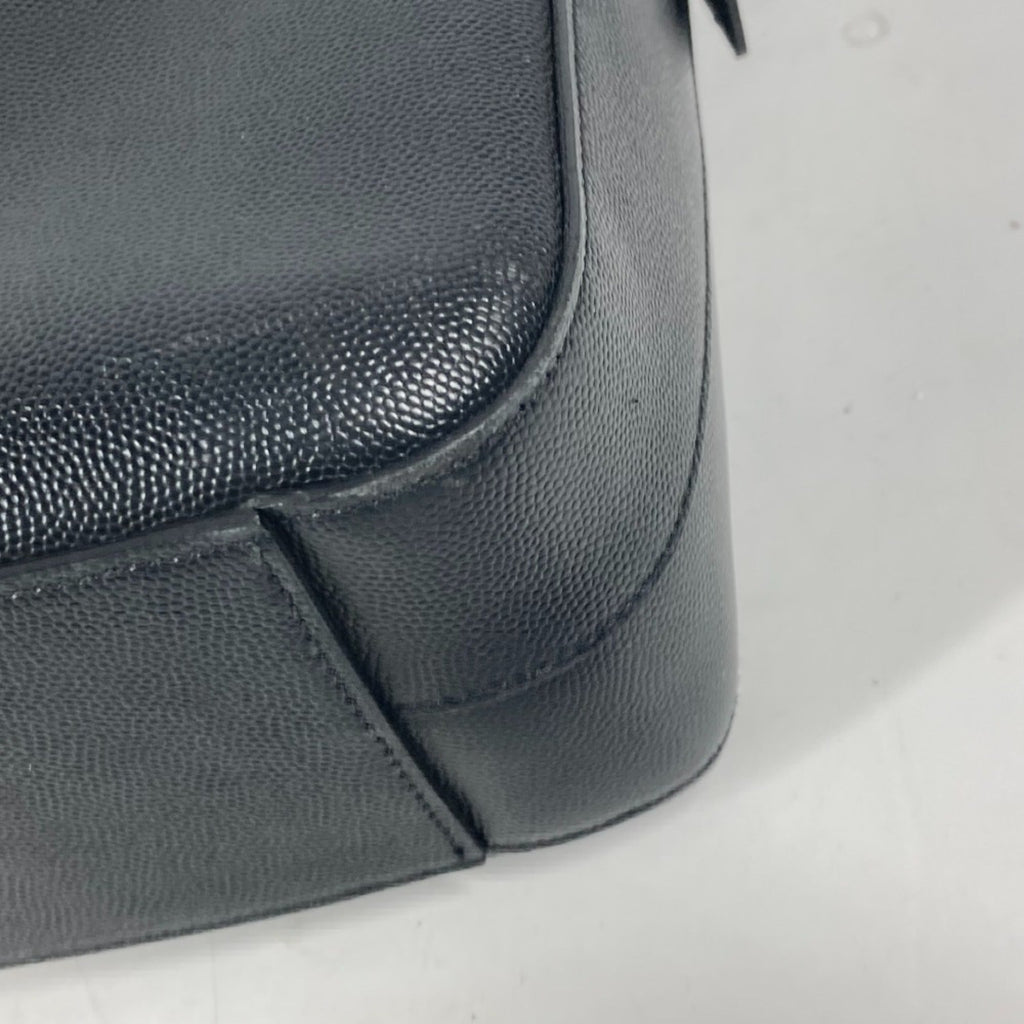 Saint Laurent Black Leather Handbag Tote Bag (Pre-Owned)