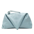 Bottega Veneta Light Blue Leather Clutch Bag