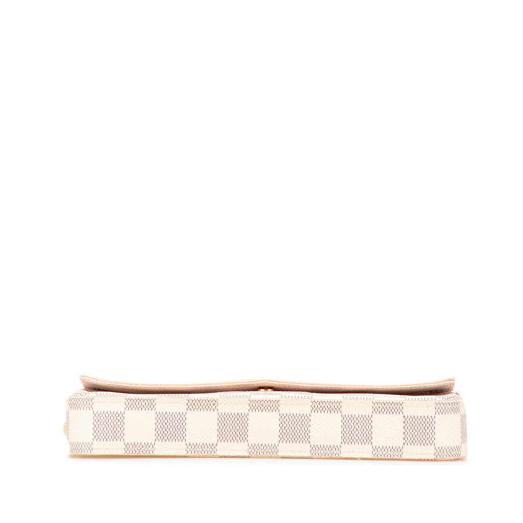 Louis Vuitton Damier Azur Ivory Pvc Leather Pochette Shoulder Bag