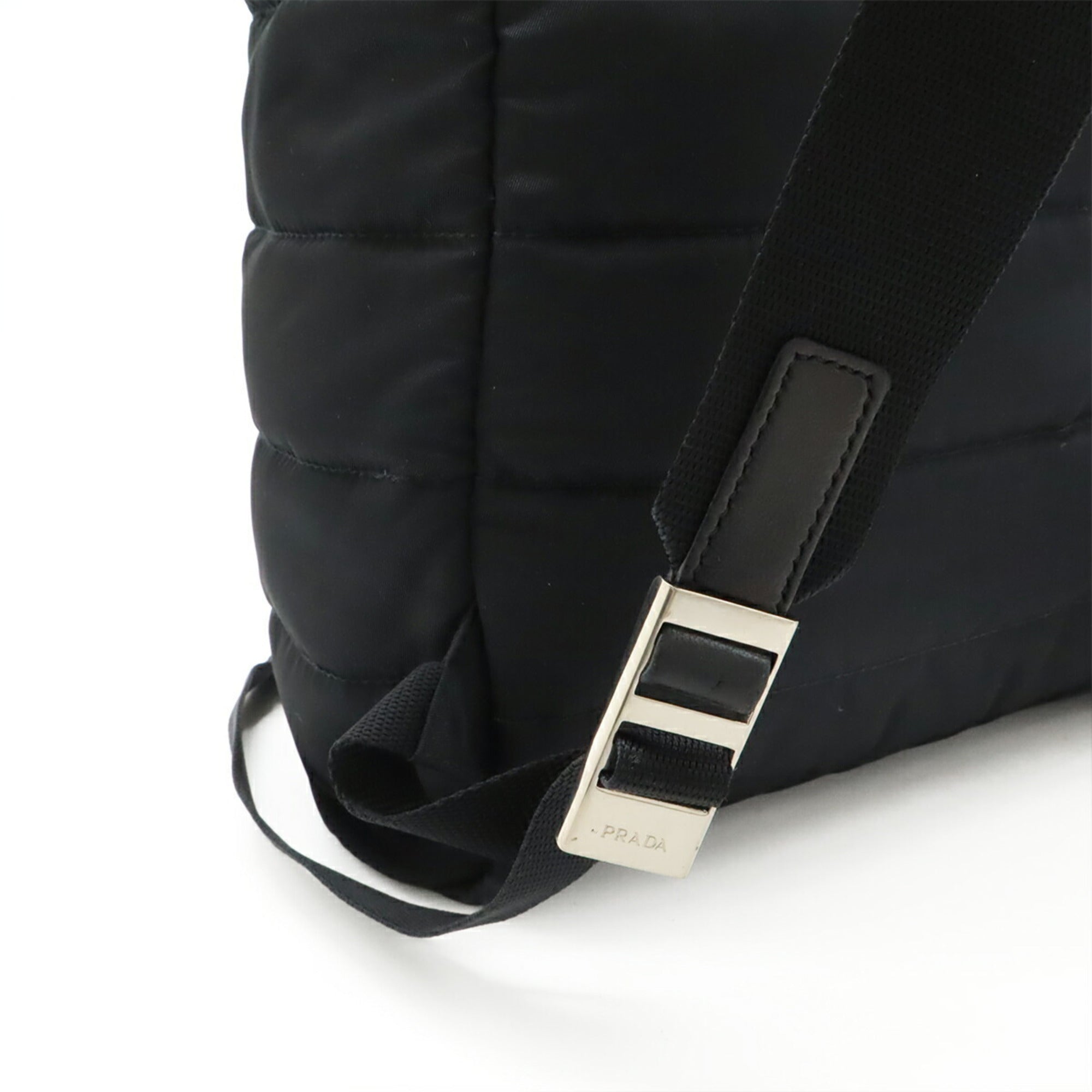 Prada Nero Nylon Leather Backpack