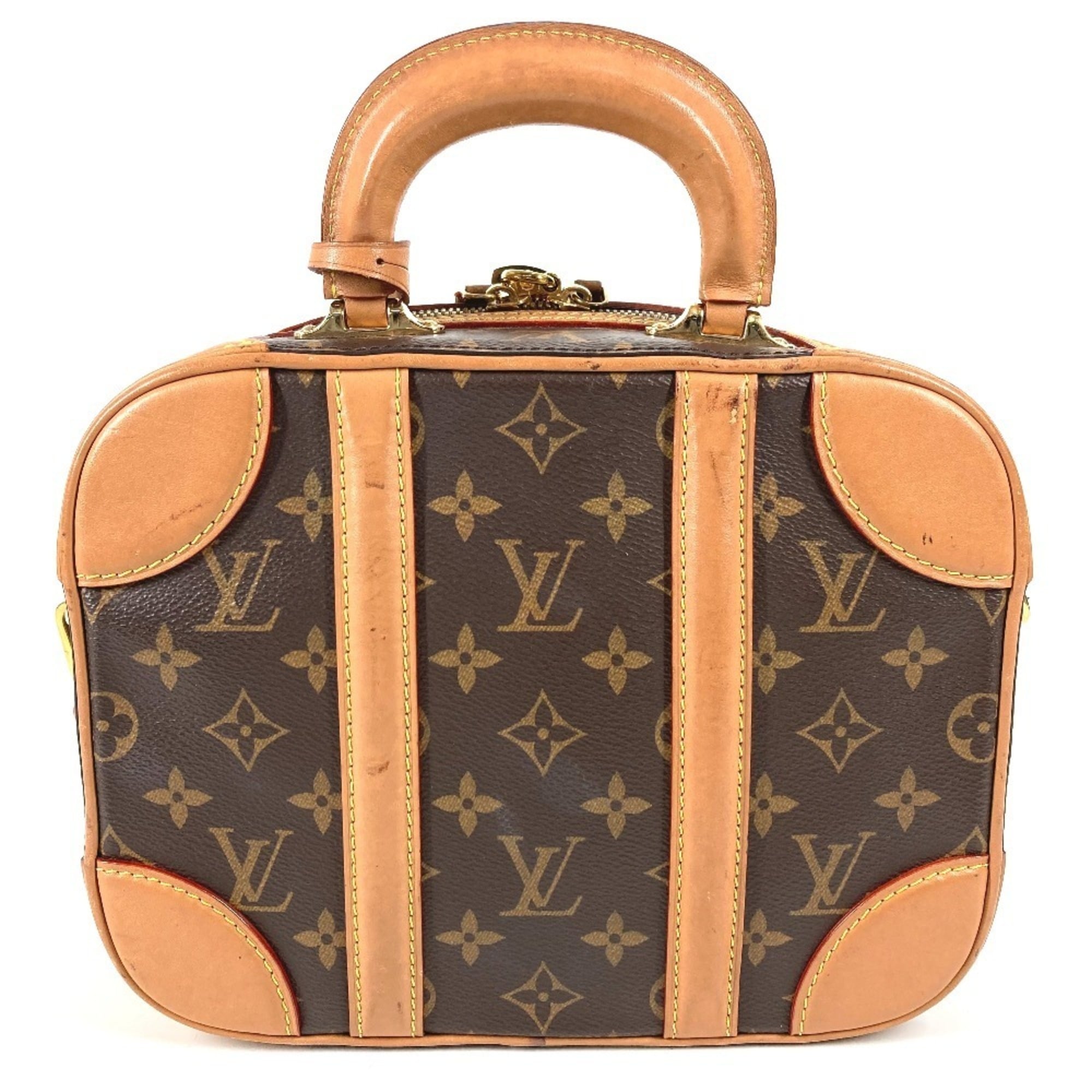 Louis Vuitton Brown Monogram Boston Bag Handbag Shoulder Bag