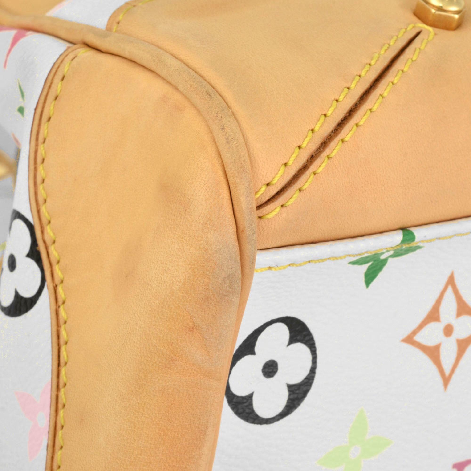 Louis Vuitton Blanc Monogram Multicolore Tote Bag