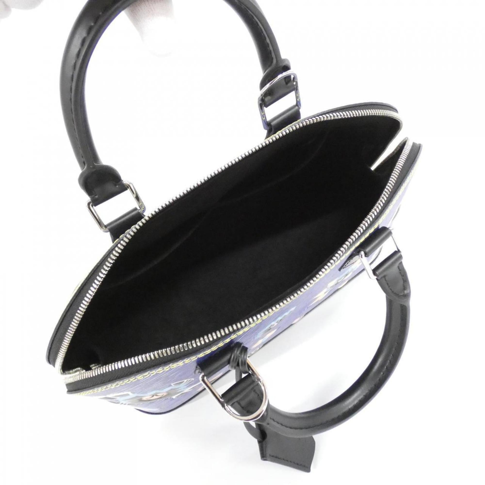Louis Vuitton Blue Leather Handbag