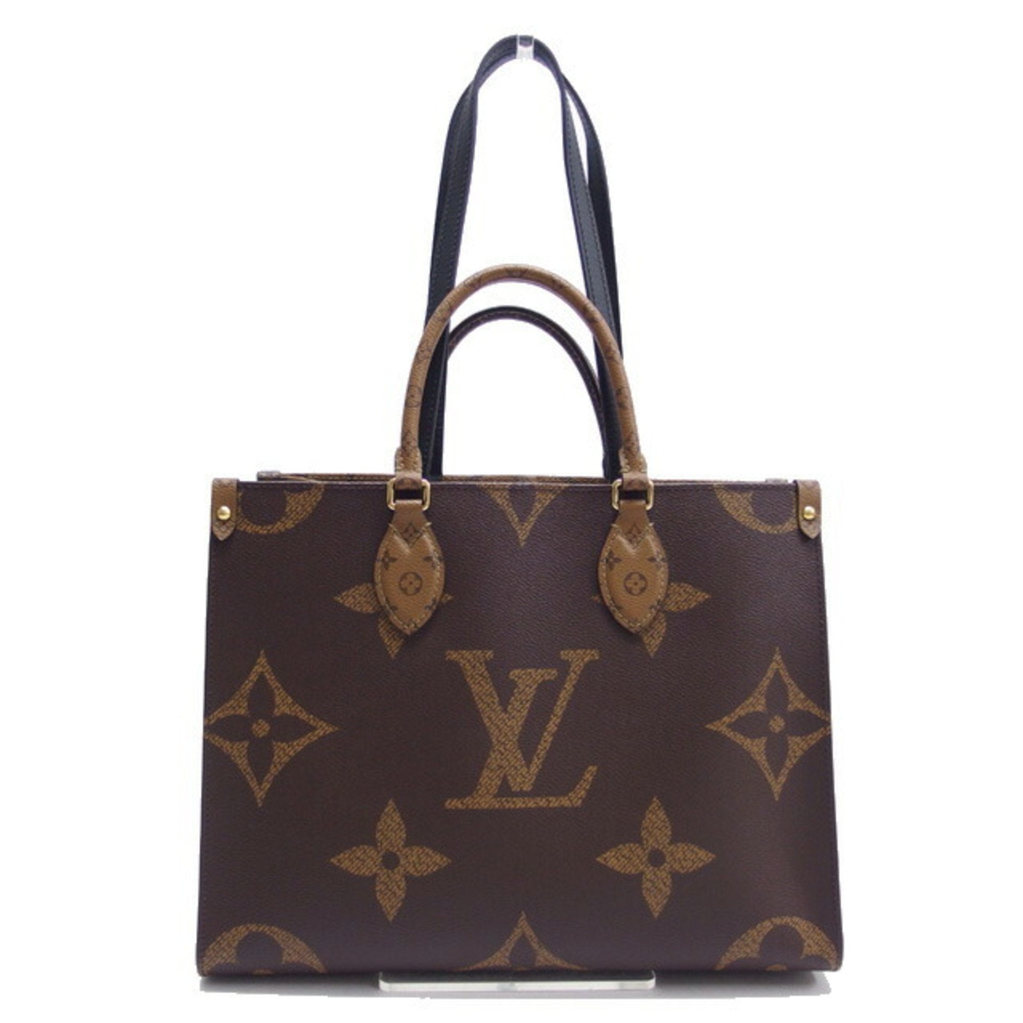 Louis Vuitton Monogram Dark Brown Marron Monogram Monogram Reverse Shoulder Bag Tote Bag