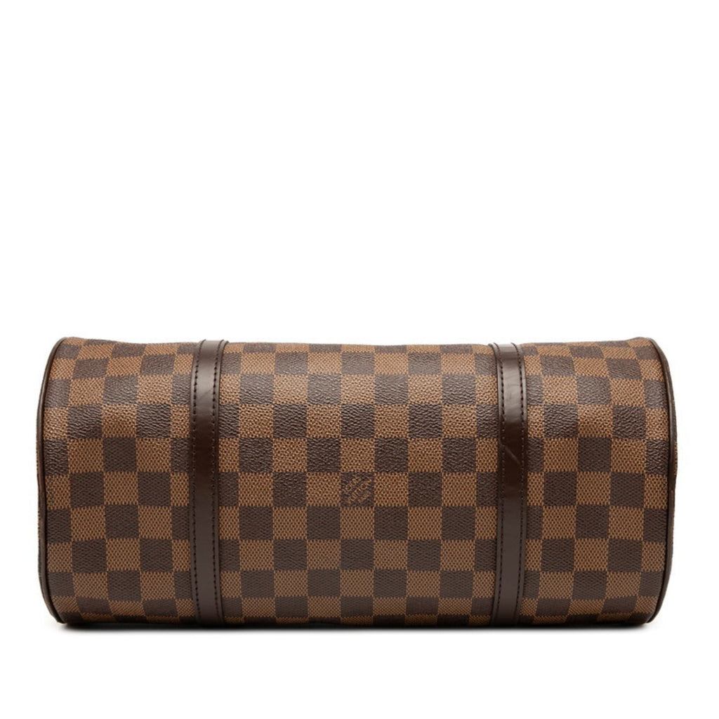 Louis Vuitton Brown Pvc Leather Handbag