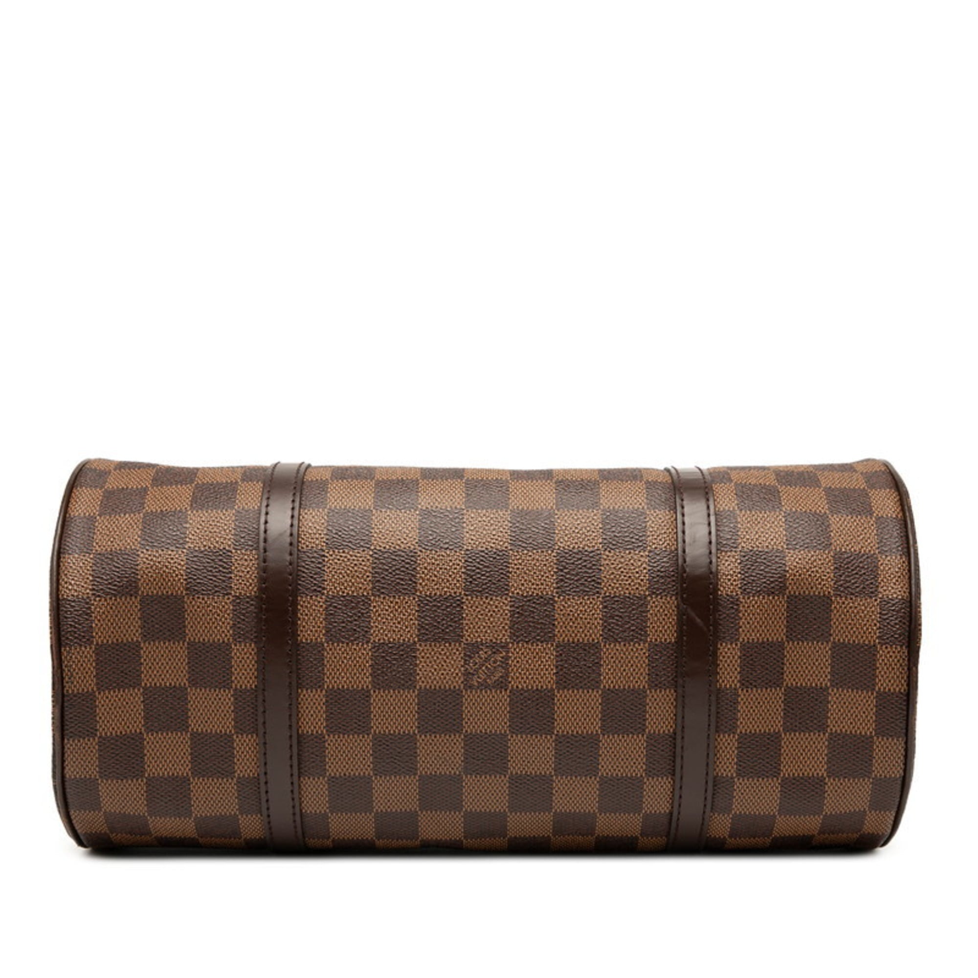 Louis Vuitton Brown Pvc Leather Handbag