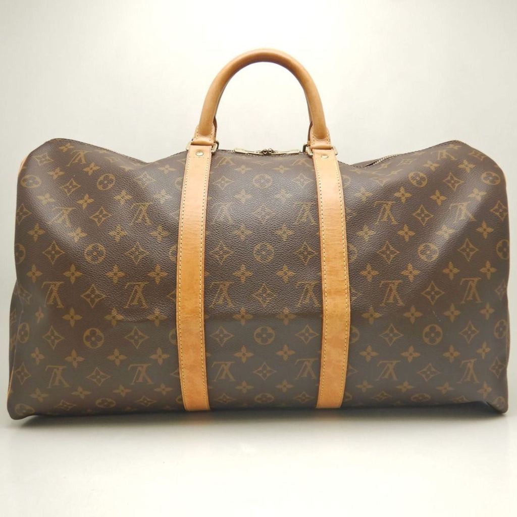 Louis Vuitton Monogram Brown Pvc Boston Bag