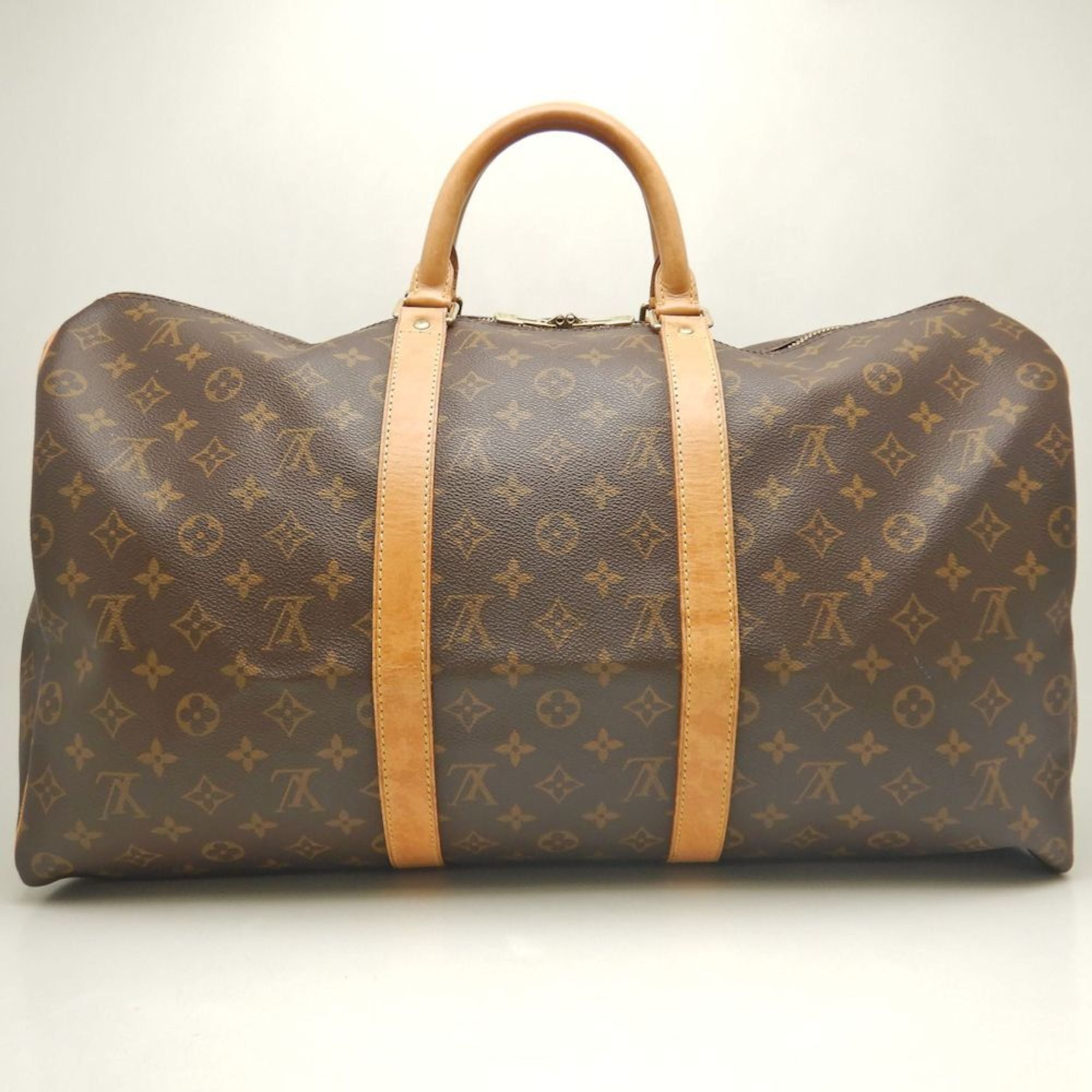 Louis Vuitton Monogram Brown Pvc Boston Bag