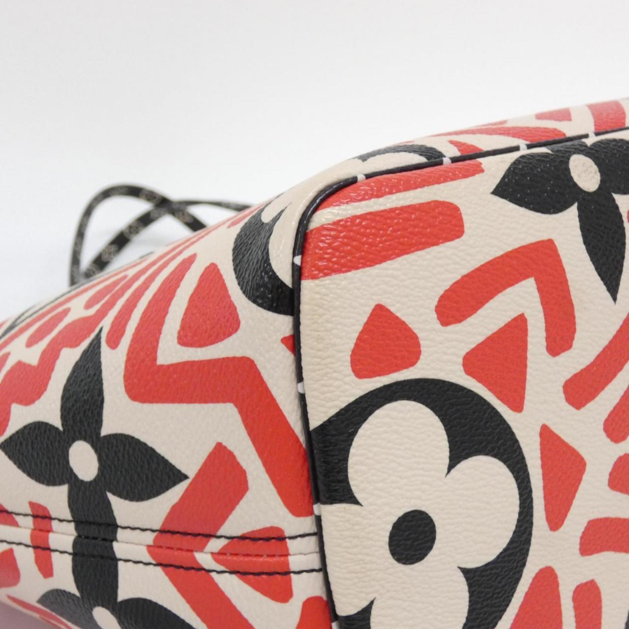 Louis Vuitton Cream Rouge Coated Canvas Handbag