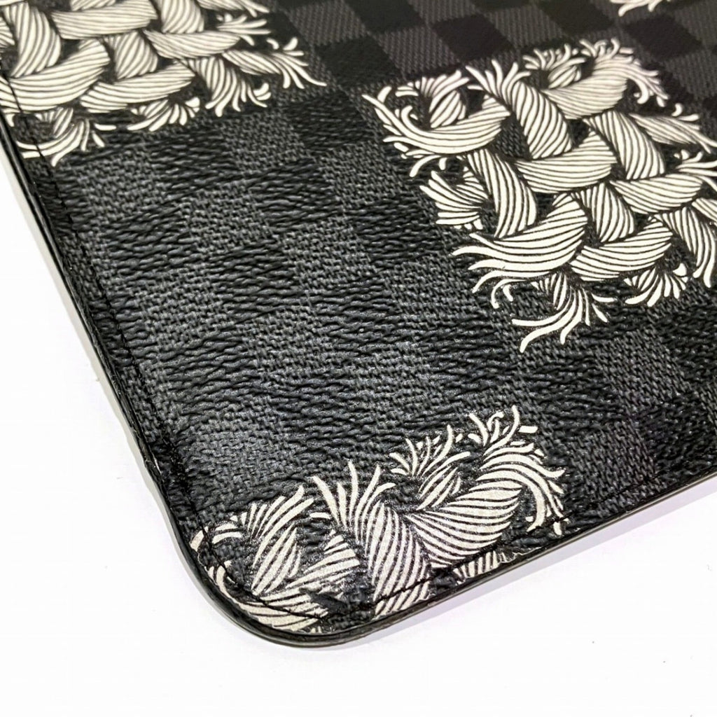 Louis Vuitton Black Pvc Clutch Bag Pochette
