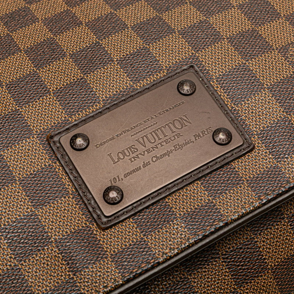 Louis Vuitton Brown Pvc Leather Shoulder Bag
