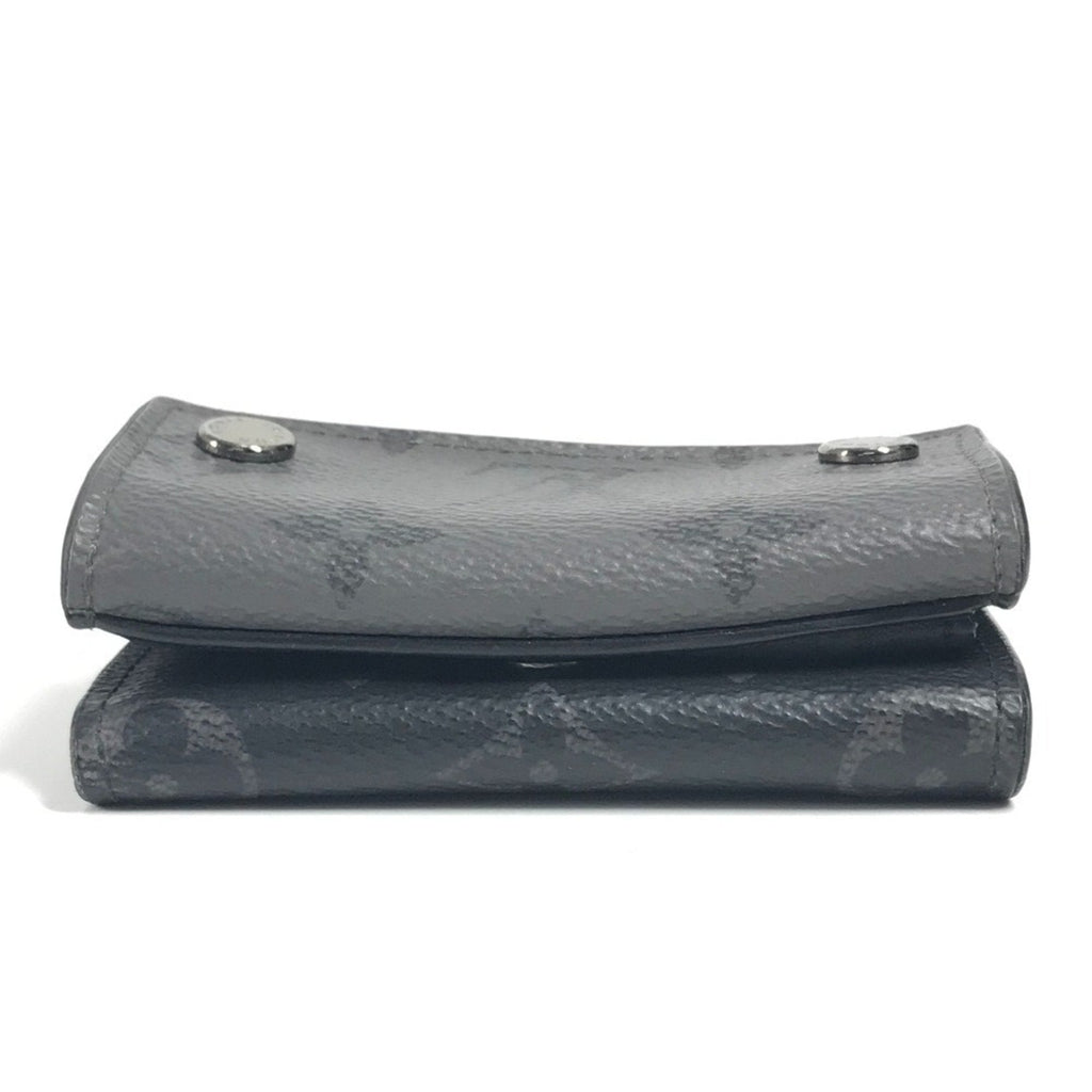 Louis Vuitton Black Gray Monogram Eclipse Canvas Wallet (Tri-Fold)