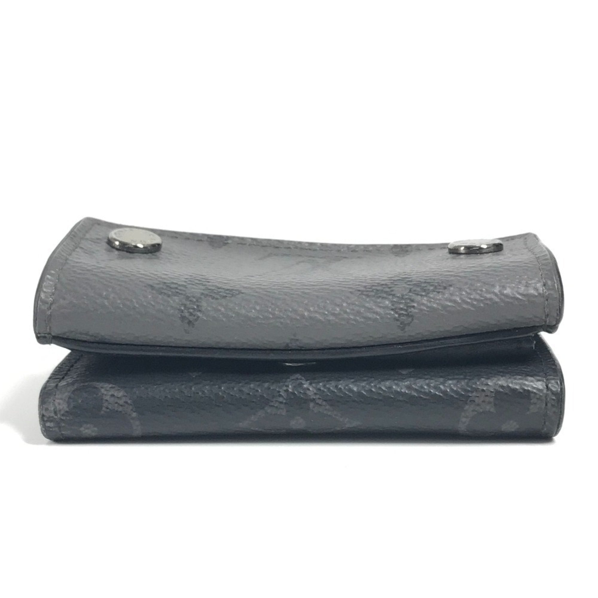 Louis Vuitton Black Gray Monogram Eclipse Canvas Wallet (Tri-Fold)