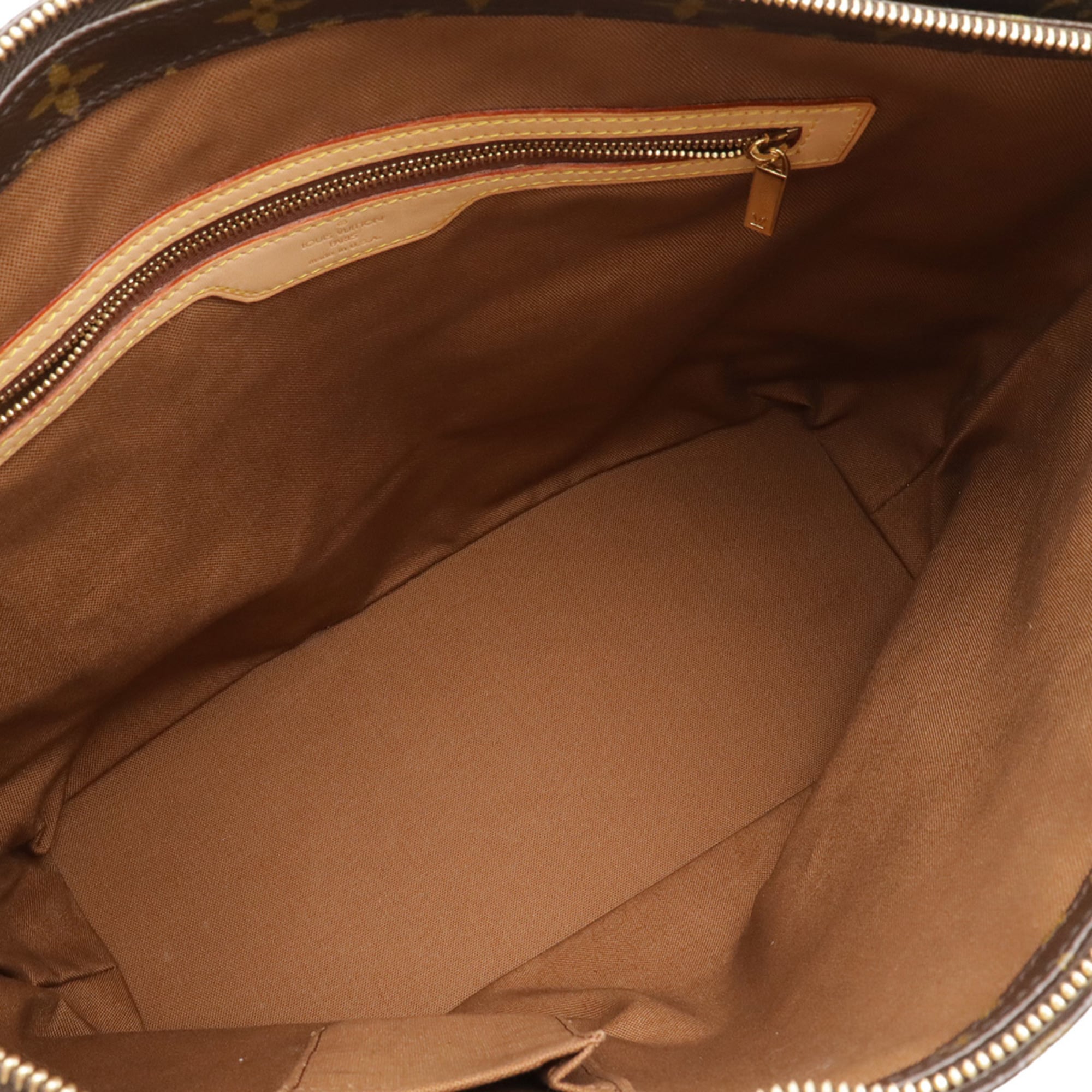 Louis Vuitton Brown Canvas Shoulder Bag Tote Bag