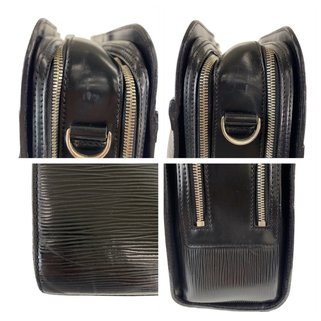 Louis Vuitton Black Noir Epi Leather Briefcase