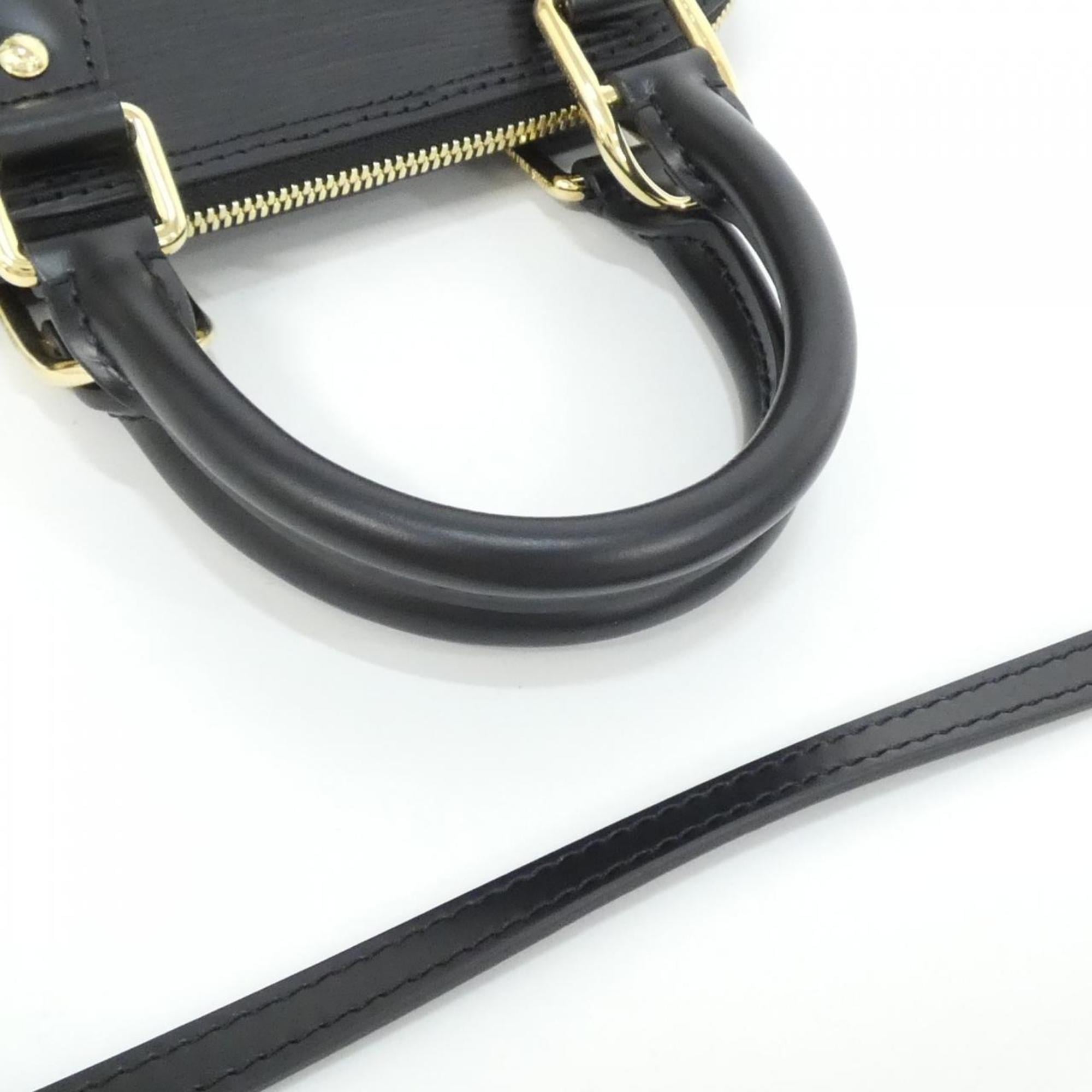 Louis Vuitton Black Leather Handbag