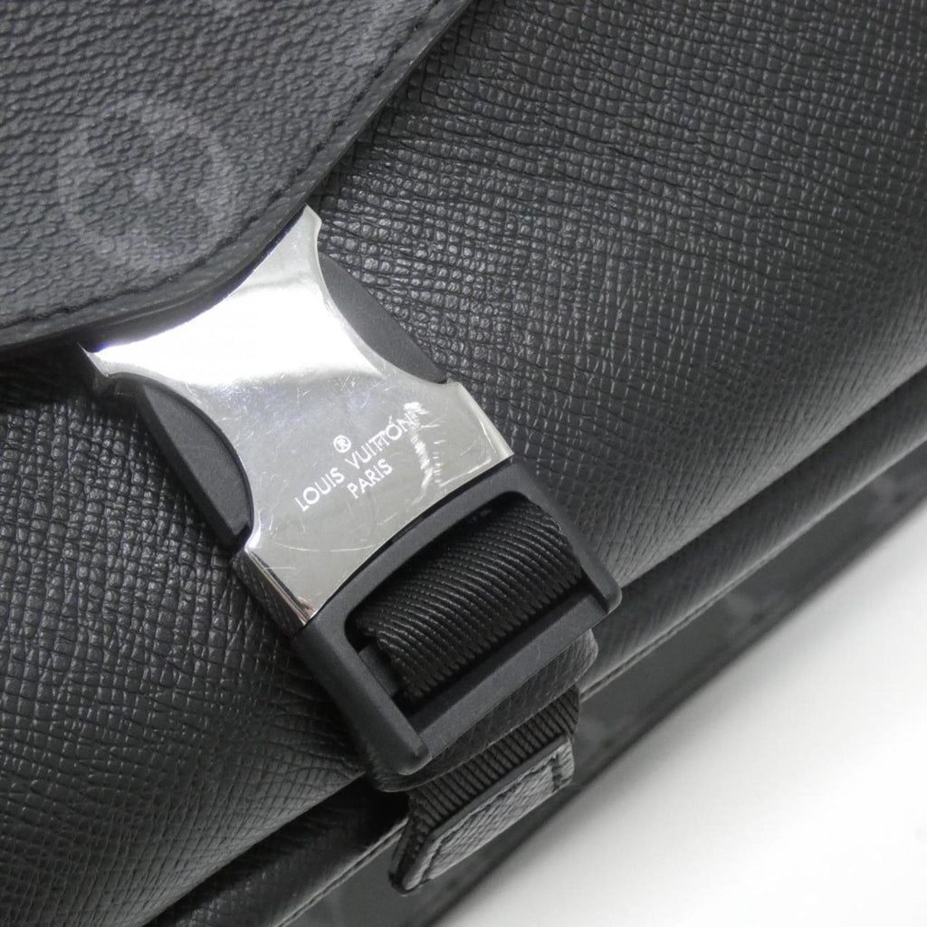 Louis Vuitton Black Coated Canvas Leather Shoulder Bag