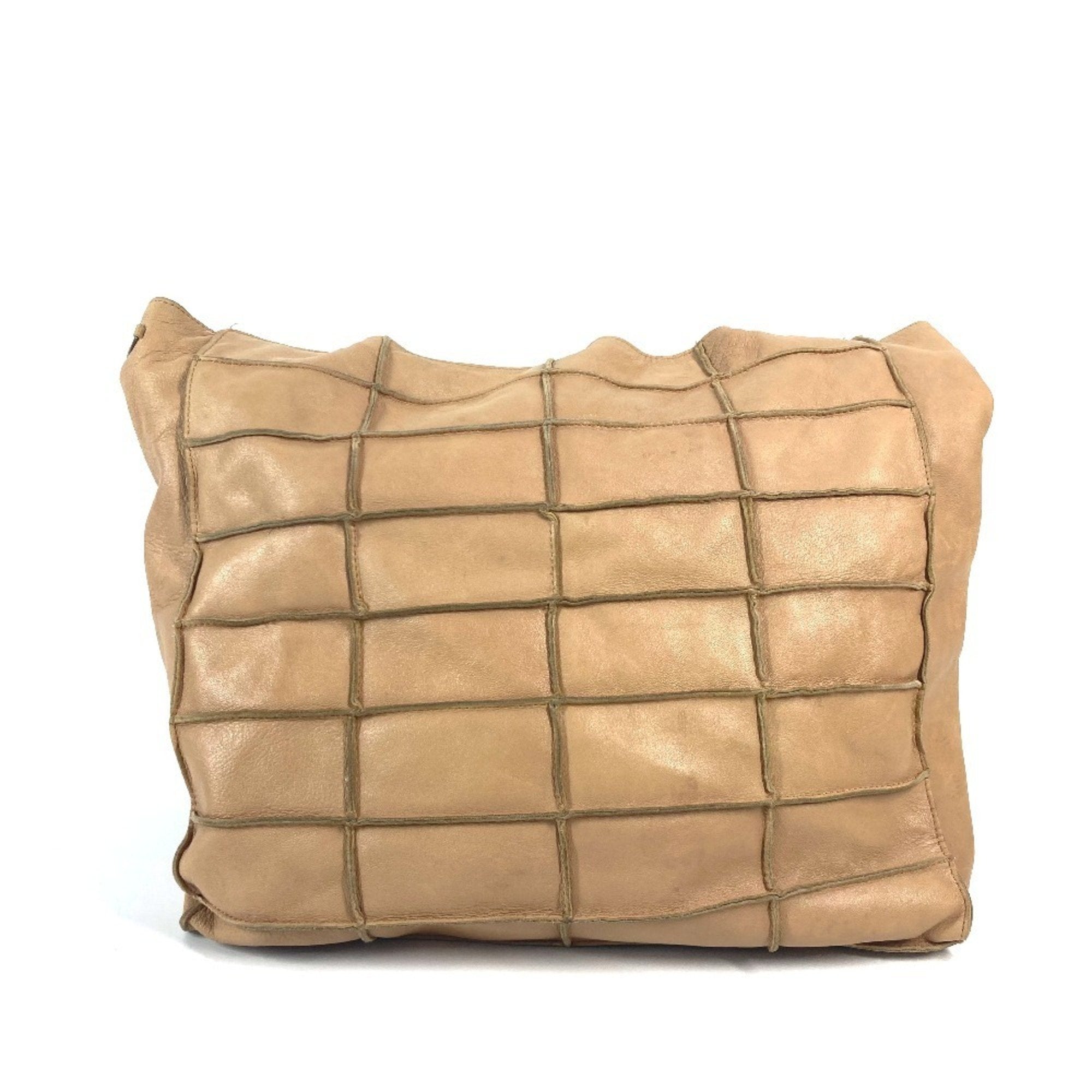 Chanel Beige Leather Shoulder Bag Tote Bag