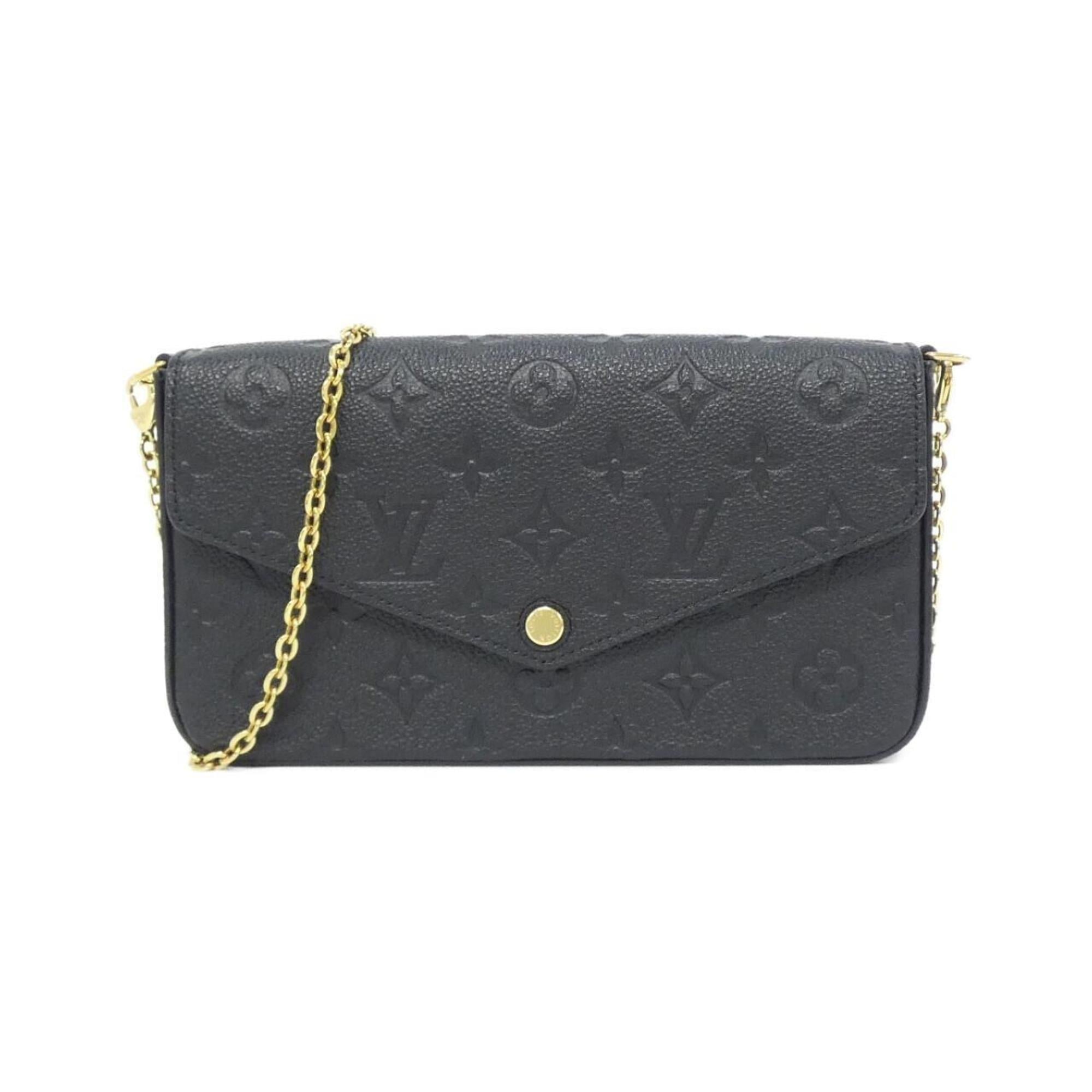 Louis Vuitton Monogram Empreinte Black Leather Pochette Shoulder Bag