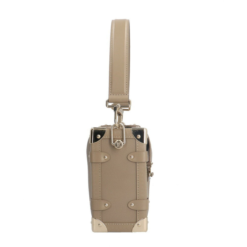 Louis Vuitton Beige Taupe Leather Shoulder Bag