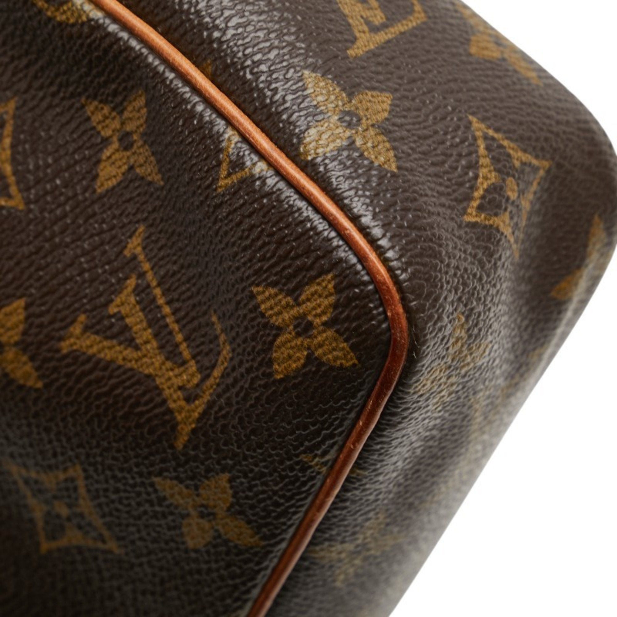 Louis Vuitton Brown Pvc Leather Clutch Bag Handbag